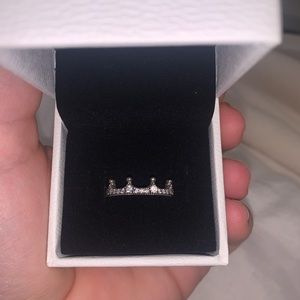 Pandora Sparkling Crown Ring!